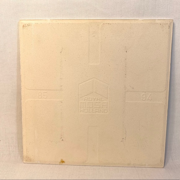 FINAL PRICE 🤑 Vntg Royal Mosa Holland Delft Xmas 1843 Castle in Winter Tile - Picture 11 of 12